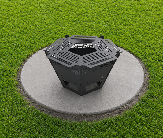 Pentagon Fire Pit & Grill