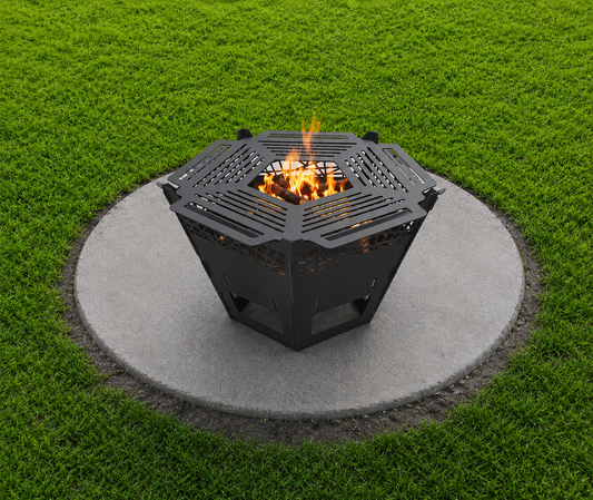 Pentagon Fire Pit & Grill
