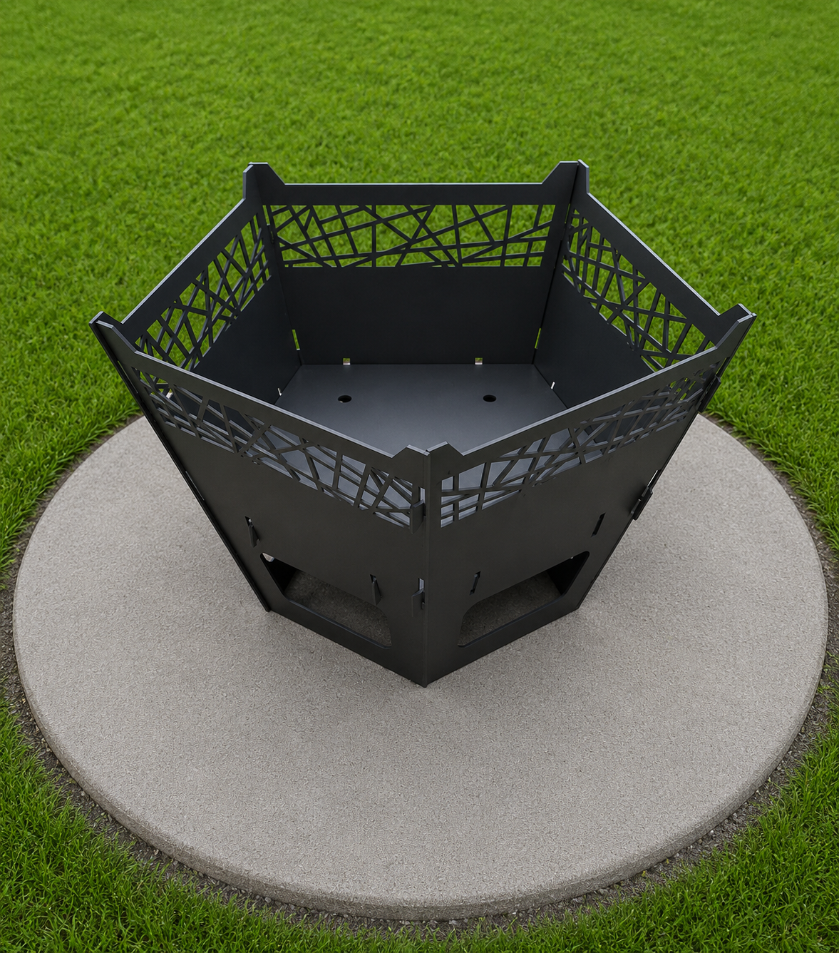 Pentagon Fire Pit & Grill