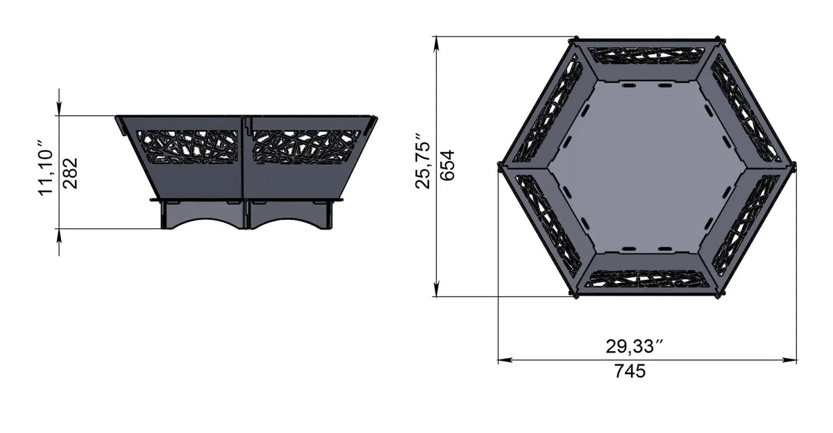 Nomad collapsible/ portable Fire Pit